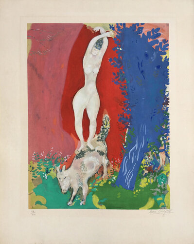 Femme de Cirque (Circus Woman) di Marc Chagall, Stampa in vendita su Singulart