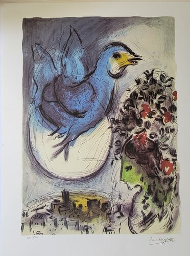 the bluebird di Marc Chagall, Stampa in vendita su Singulart