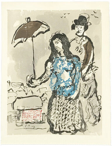 VERS LA RIVE ("LES POEMES") di Marc Chagall, Stampa in vendita su Singulart