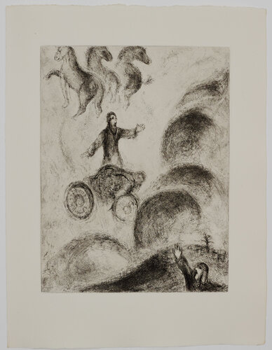 Elijah is carried to Heaven di Marc Chagall, Stampa in vendita su Singulart