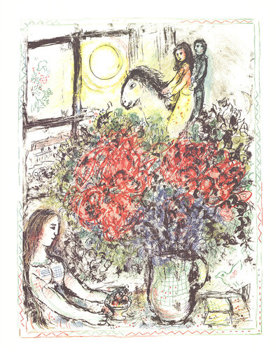 La Chevauchee (The Ride) di Marc Chagall, Stampa in vendita su Singulart