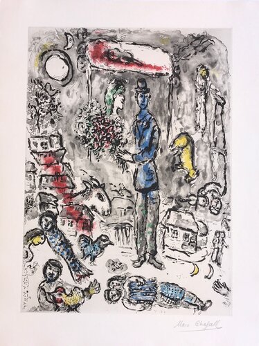 Le Mariage (The Wedding) di Marc Chagall, Stampa in vendita su Singulart