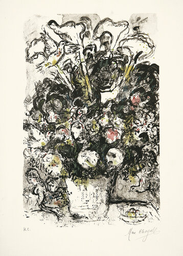 Le bouquet blanc di Marc Chagall, Stampa in vendita su Singulart