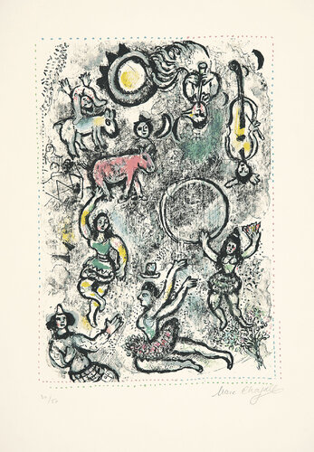 Les saltimbanques di Marc Chagall, Stampa in vendita su Singulart