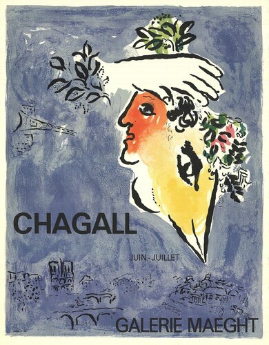 The Blue Sky di Marc Chagall, Stampa in vendita su Singulart