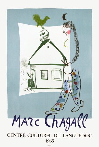 The House in My Village di Marc Chagall, Stampa in vendita su Singulart