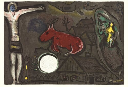 Derriere le Miroir, no. 27-28 di Marc Chagall, Stampa in vendita su Singulart
