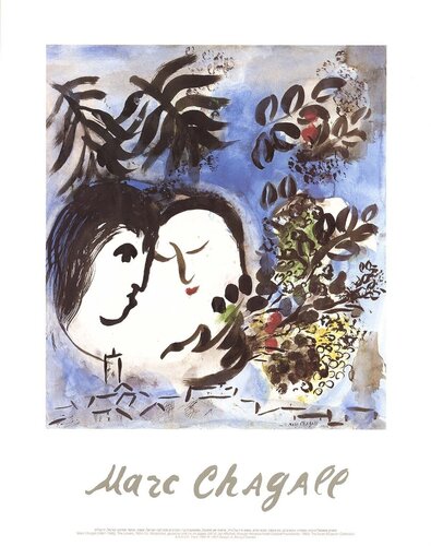 The Lovers di Marc Chagall, Stampa in vendita su Singulart