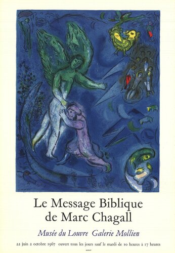 The Struggle of Jacob and the Angel di Marc Chagall, Stampa in vendita su Singulart