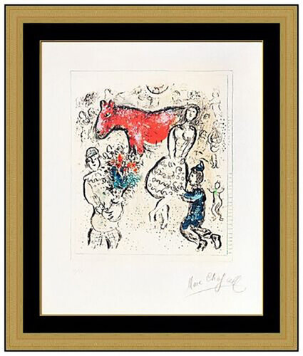 Le Petit Cheval Rouge di Marc Chagall, Stampa in vendita su Singulart