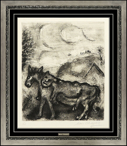 Fables de la Fontaine: The Donkey Dressed In The Skin of a Lion (Cramer 22) di Marc Chagall, Stampa in vendita su Singulart