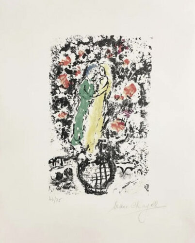 Menu Pour Une Reception Sur le Bateau-Mouche di Marc Chagall, Stampa in vendita su Singulart