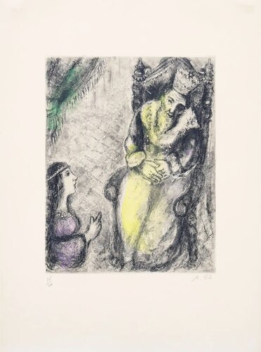 Bath-Sheba at the Feet of David van Marc Chagall, Afdruk te koop op Singulart