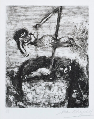 Happiness and little girls van Marc Chagall, Afdruk te koop op Singulart