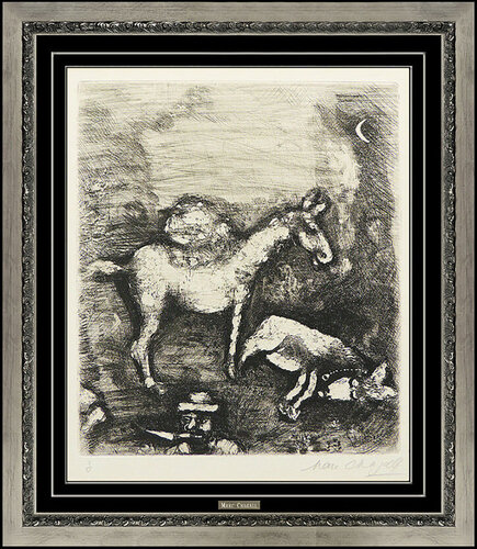 Fables de la Fontaine: The Two Mules (Cramer 22) van Marc Chagall, Afdruk te koop op Singulart