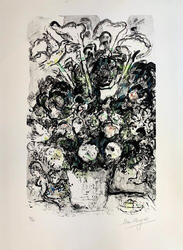 Le Bouquet blanc van Marc Chagall, Afdruk te koop op Singulart