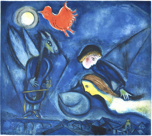 Aleko and his wife Zemphira from an Old Russian Tale van Marc Chagall, Afdruk te koop op Singulart