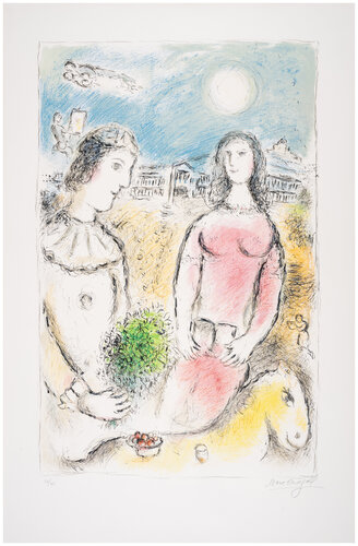 Le Couple au Crépuscule van Marc Chagall, Afdruk te koop op Singulart
