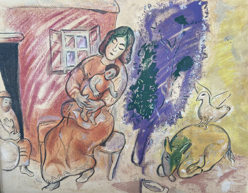 Maternity (Maternity), Ed. 17/300 van Marc Chagall, Afdruk te koop op Singulart
