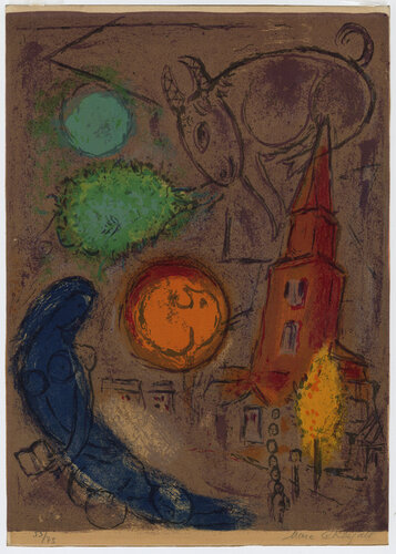 Saint Germain des Pres di Marc Chagall, Stampa in vendita su Singulart