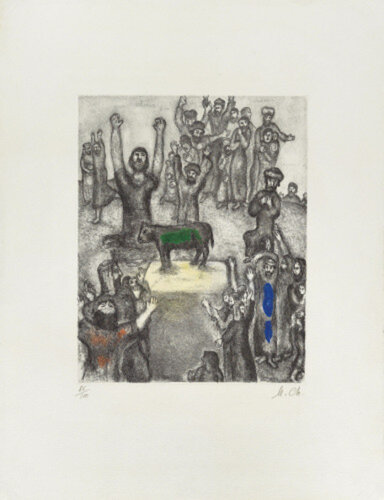 Le Veau d'or di Marc Chagall, Stampa in vendita su Singulart