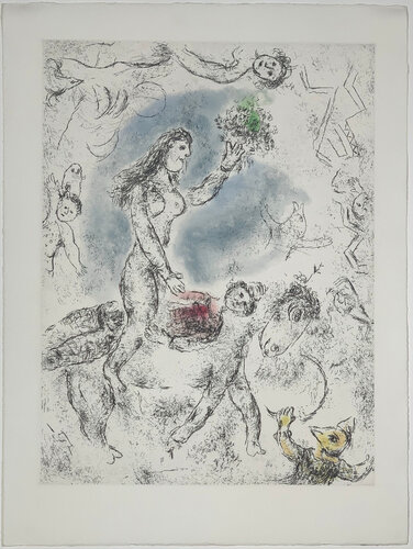 Celui qui dit les choses sans rien dire, plate 22 di Marc Chagall, Stampa in vendita su Singulart