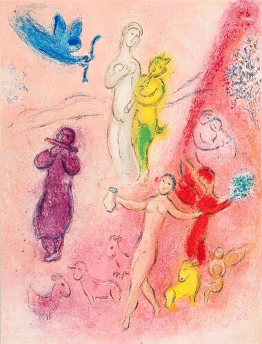The Syrinx Fable di Marc Chagall, Stampa in vendita su Singulart