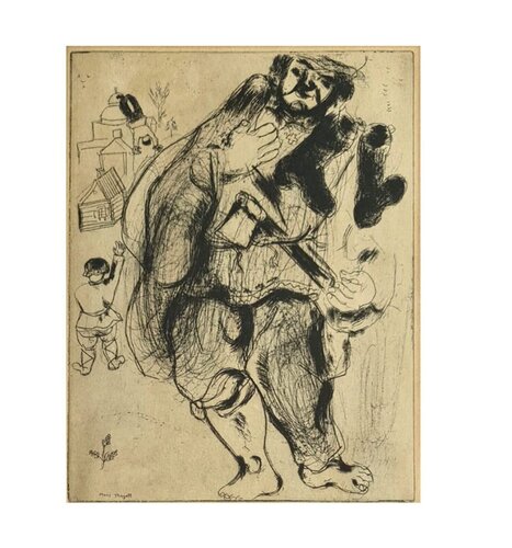 from Les Âmes mortes (Dead Souls) di Marc Chagall, Stampa in vendita su Singulart