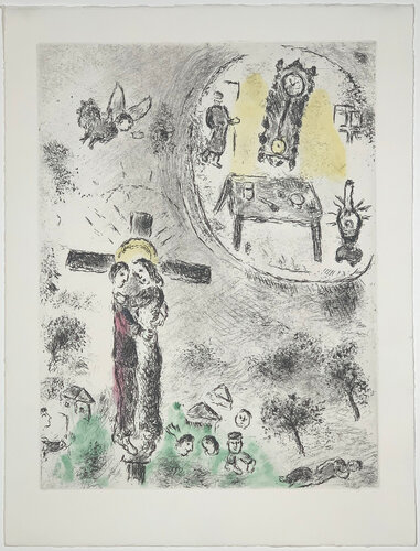 Celui qui dit les choses sans rien dire, plate 20 di Marc Chagall, Stampa in vendita su Singulart