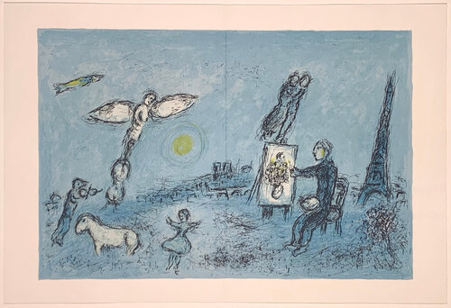 The Painter and his Double di Marc Chagall, Stampa in vendita su Singulart