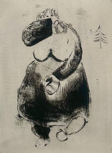 Madame Moineau van Marc Chagall, Afdruk te koop op Singulart