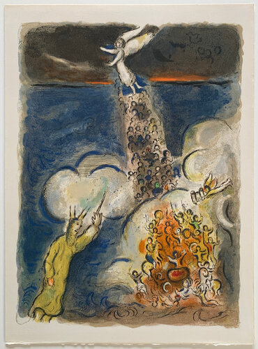 Moses calls the Waters down on the Egyptian Army van Marc Chagall, Afdruk te koop op Singulart
