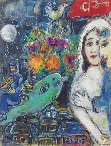 La joie du village van Marc Chagall, Andere media te koop op Singulart