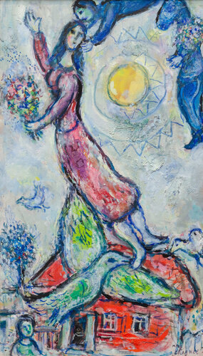 Esquisse pour 'La Maison rose' van Marc Chagall, Schilderij te koop op Singulart