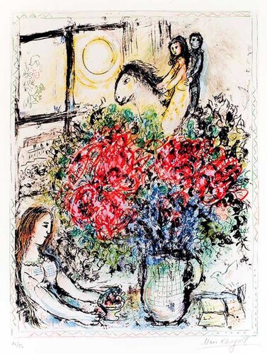La Chevaucheé (The Ride) van Marc Chagall, Afdruk te koop op Singulart