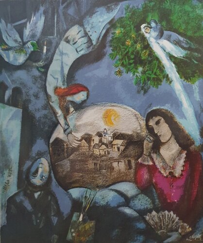 Autour d'elle van Marc Chagall, Afdruk te koop op Singulart