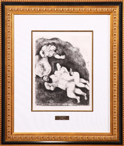 The Bible Suite- "Lot Et Ses Filles" di Marc Chagall, Stampa in vendita su Singulart
