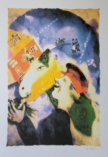 האוהבים di Marc Chagall, Stampa in vendita su Singulart