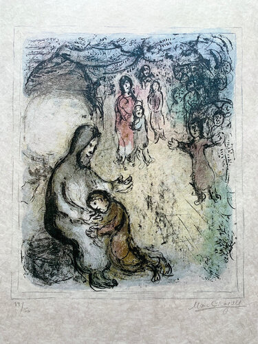 La Bénédiction de Jacob (Jacob's Blessing) van Marc Chagall, Afdruk te koop op Singulart