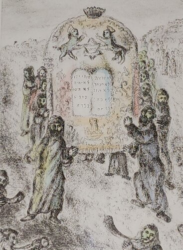 Passage du Jordain ( The Israelites Crossing the Jordan) -  Bible Suite van Marc Chagall, Afdruk te koop op Singulart