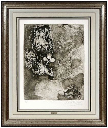 Fables de la Fontaine: Les Deux Coqs (Cramer 22) van Marc Chagall, Afdruk te koop op Singulart