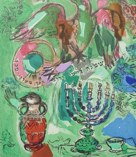 Asser, Le chandelier et les oiseaux du Paradis van Marc Chagall, Afdruk te koop op Singulart