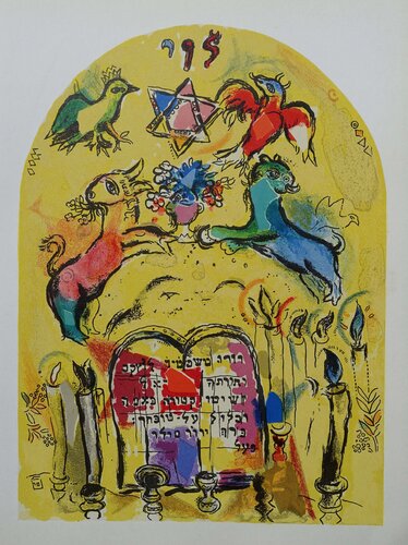 Levi et les tablettes de la loi by Marc Chagall, Print for Sale on Singulart
