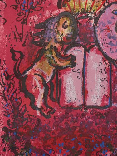Le lion de Juda et les Tables de la Loi van Marc Chagall, Afdruk te koop op Singulart