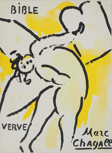 La Bible, L'ange, Lithographie originale by Marc Chagall, 版画 for Sale on Singulart