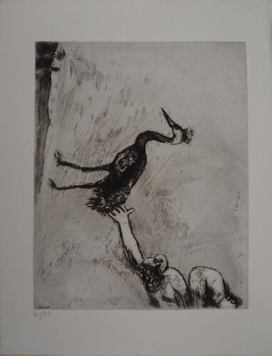 Le héron, Gravure originale signée by Marc Chagall, Print for Sale on Singulart