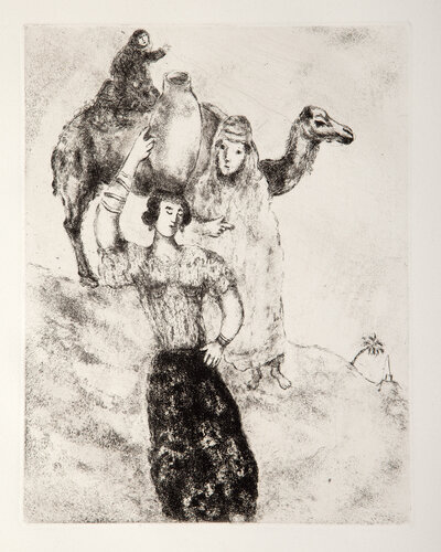 Rebecca at the Well van Marc Chagall, Afdruk te koop op Singulart