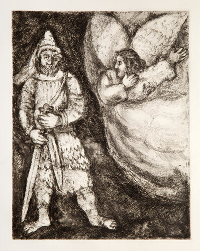 Joshua Armed by The Eternal di Marc Chagall, Stampa in vendita su Singulart