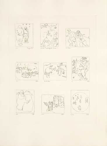 Les Ames Mortes Vignette Plate 7 by Marc Chagall, Print for Sale on Singulart