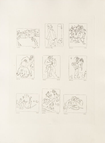 Les Ames Mortes Vignette Plate 4 by Marc Chagall, Print for Sale on Singulart